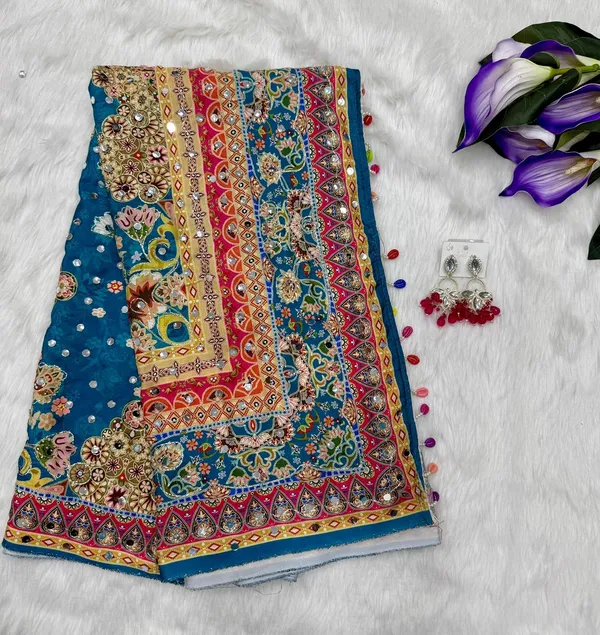 Rama_Ajarakh_Print_Mirror_Embroidered_Saree