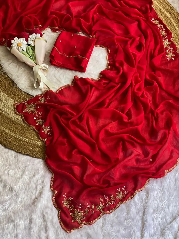Red_Chocolate_Silk_Handwork_Saree