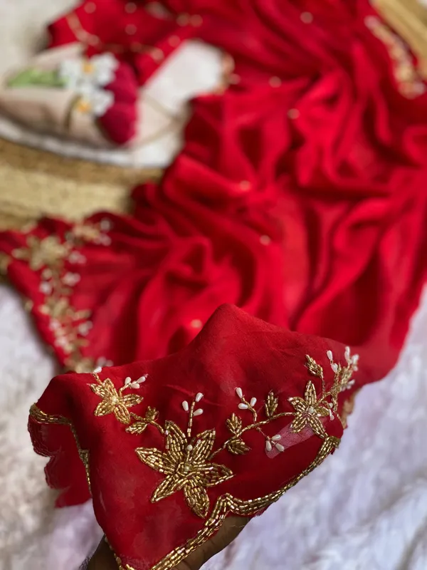 Red_Chocolate_Silk_Handwork_Saree