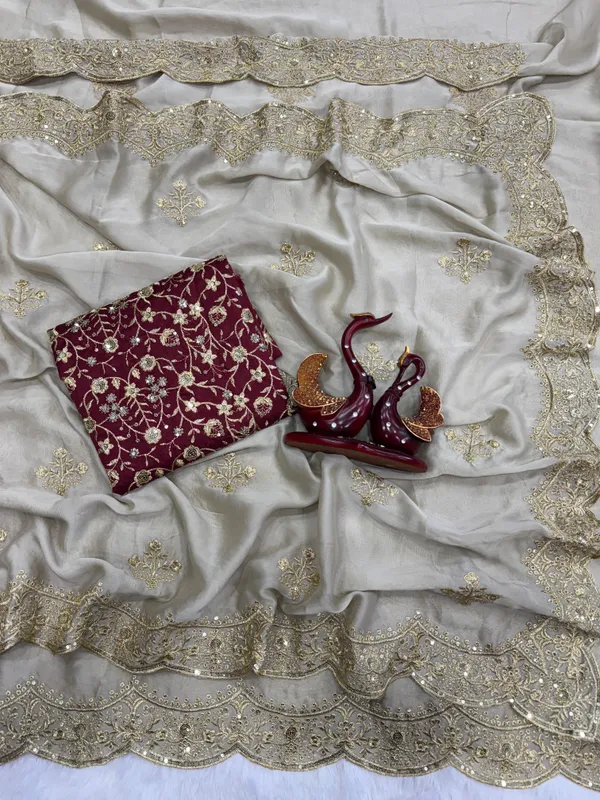 Cream_Syska_Silk_Designer_Saree