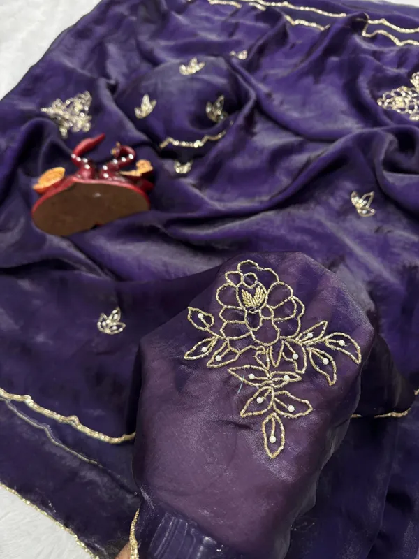 Purple_Shaded_Satin_Silk_Handwork_Saree