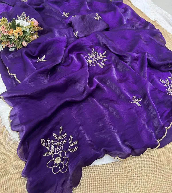Purple_Shaded_Satin_Silk_Handwork_Saree