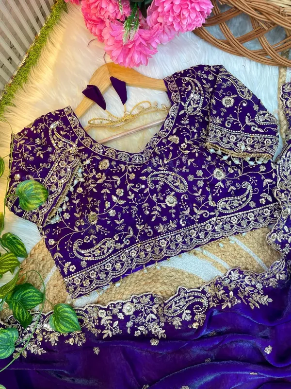 Purple_Space_Silk_With_Embroidered_Saree