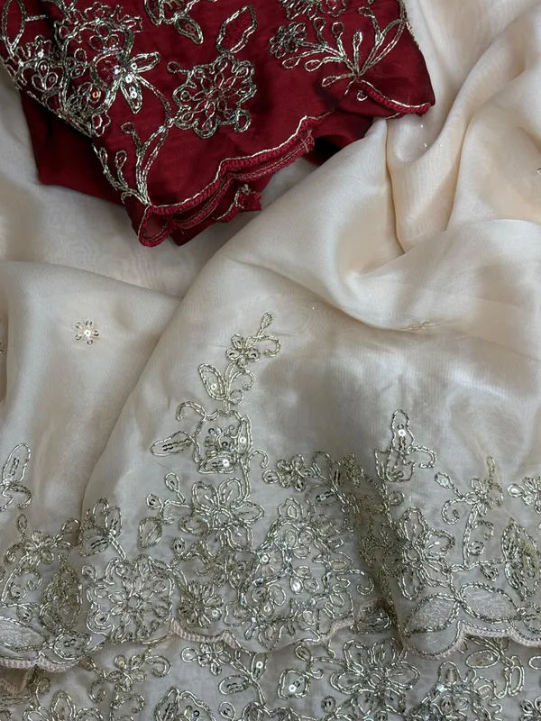 Cream_Syska_Silk_Designer_Saree