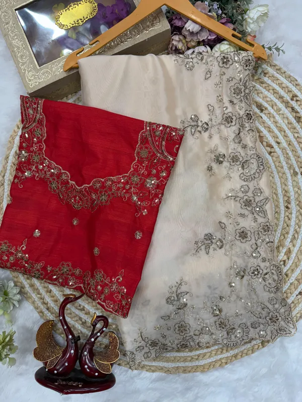 Cream_Syska_Silk_Designer_Saree