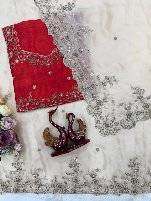 Cream_Syska_Silk_Designer_Saree