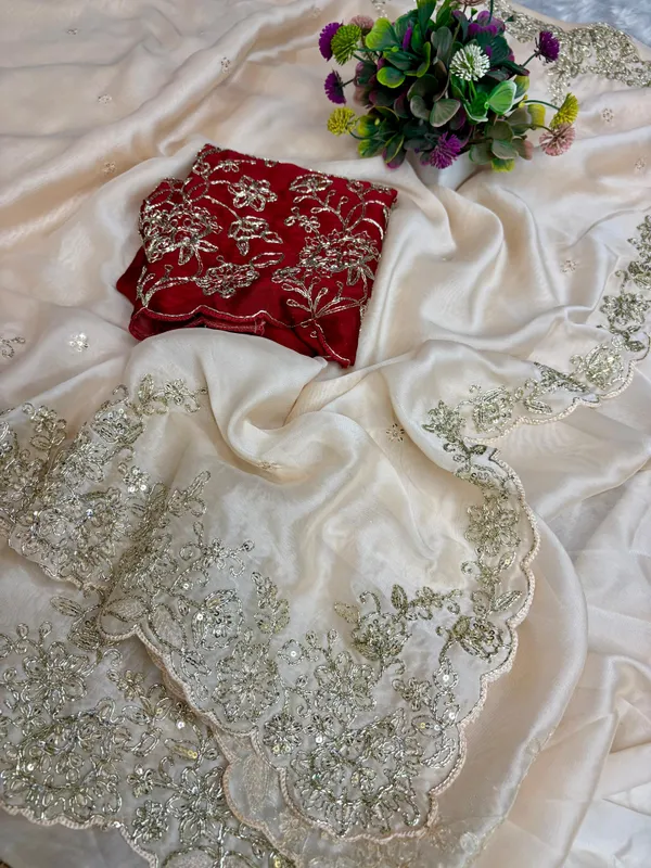 Cream_Syska_Silk_Designer_Saree