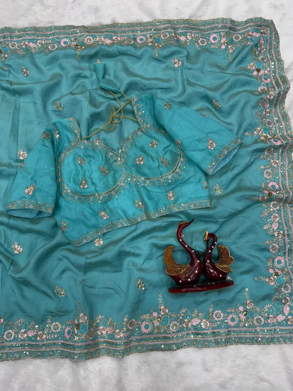 Blue_Chiffon_Silk_Embroidered_Saree
