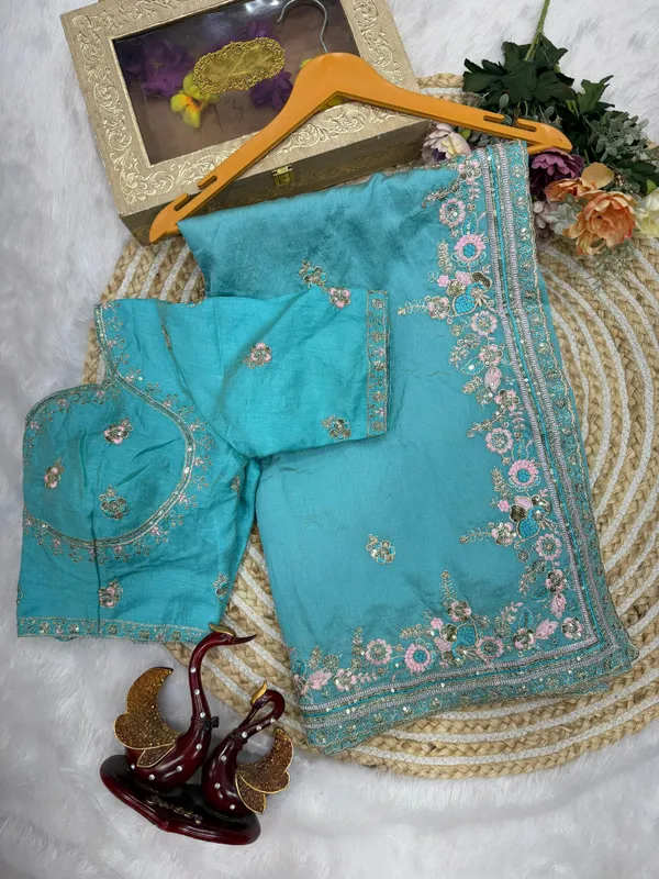 Blue_Chiffon_Silk_Embroidered_Saree
