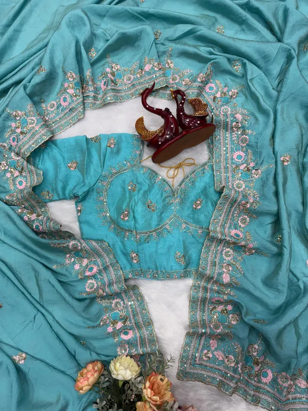 Blue_Chiffon_Silk_Embroidered_Saree