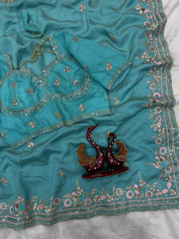 Blue_Chiffon_Silk_Embroidered_Saree