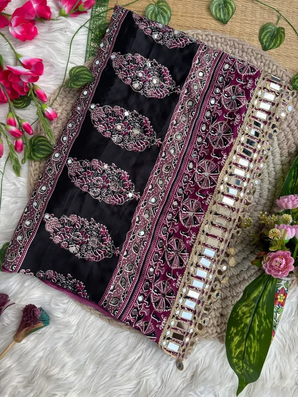 Purple_Ajarakh_Print_Mirror_Work_Saree