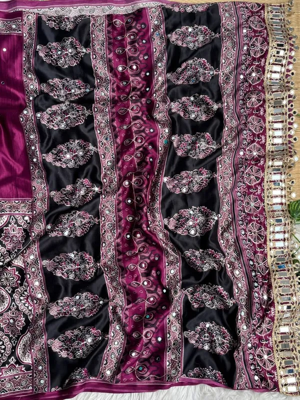 Purple_Ajarakh_Print_Mirror_Work_Saree