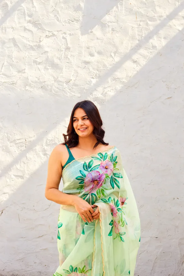 Mint_Green_Organza_Motiwork_Embroidered_Saree
