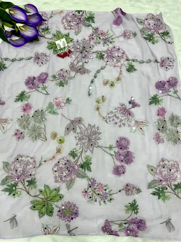 Purple_Mirror_Embroidered_Designer_Saree