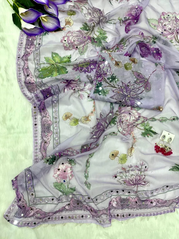 Purple_Mirror_Embroidered_Designer_Saree