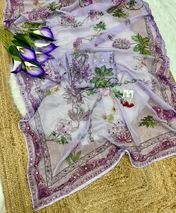 Purple_Mirror_Embroidered_Designer_Saree