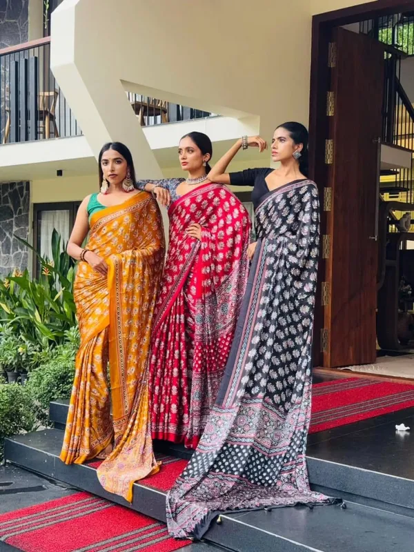 Red_Ajarakh_Print_Mirror_Embroidered_Saree