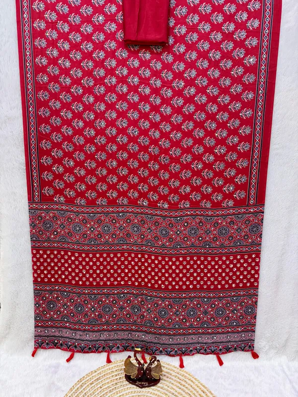 Red_Ajarakh_Print_Mirror_Embroidered_Saree
