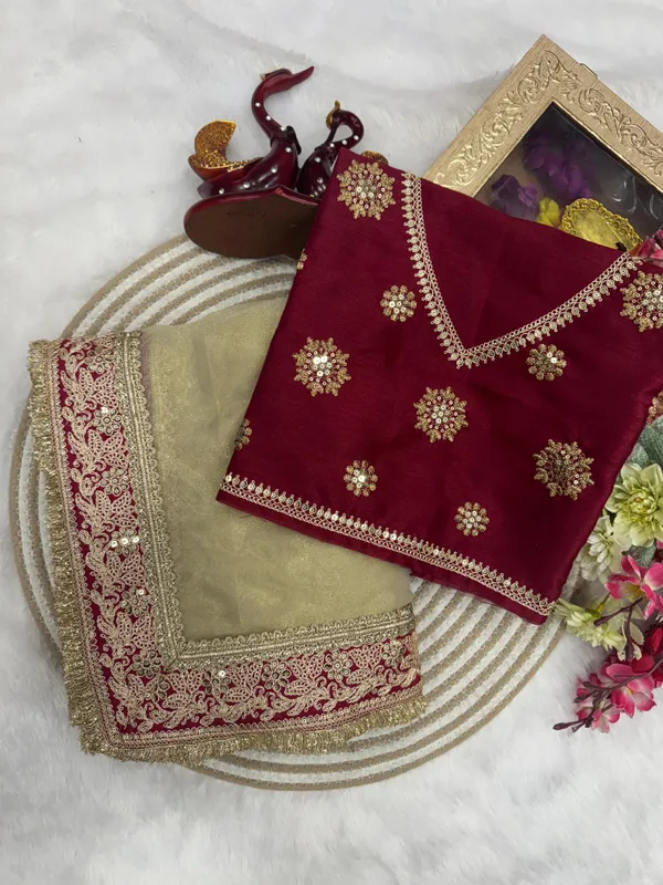 Beige_Classic_Marodi_Embroidered_Saree