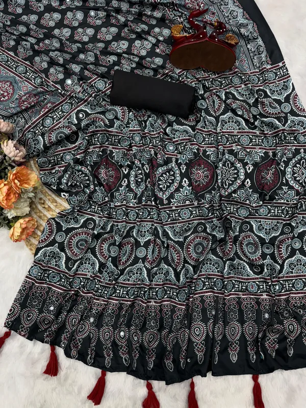 Black_Ajarakh_Print_Mirror_Embroidered_Saree