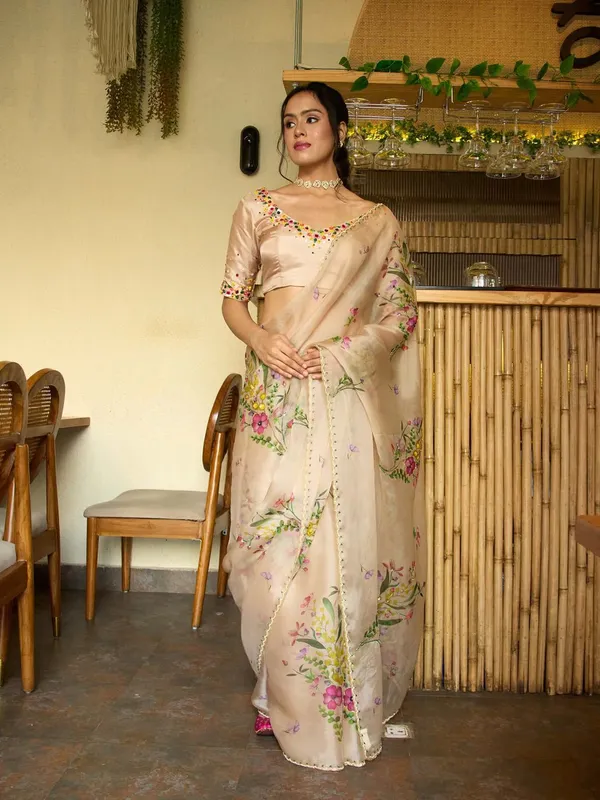 Beige_Floral_Hand-Embroidered_Saree