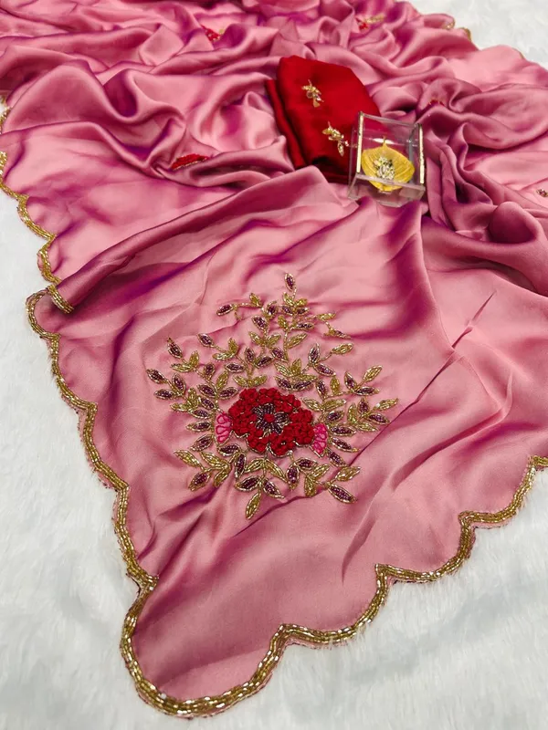 Pink_Shaded_Katdana_and_Beads_Hand-Embroidered_Saree