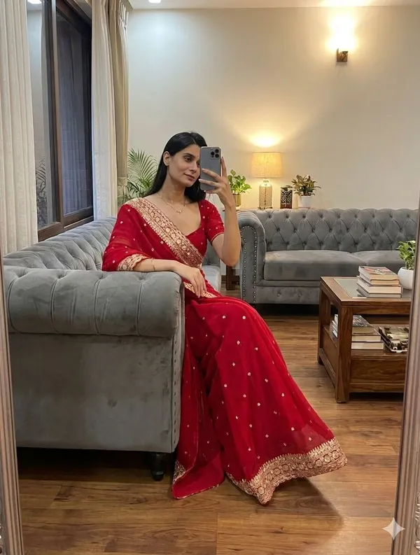 Red_Classic_Marodi_Embroidered_Saree