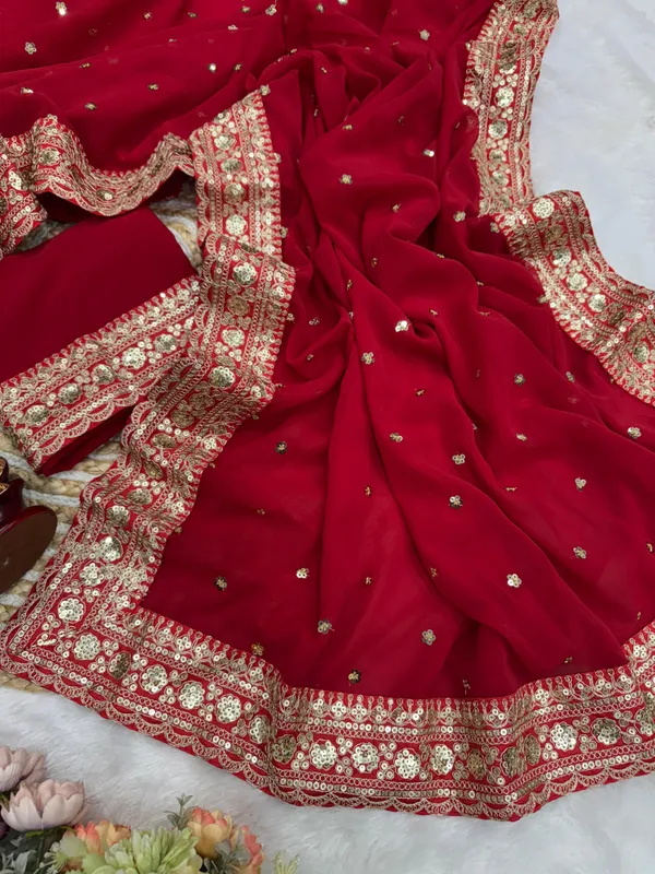 Red_Classic_Marodi_Embroidered_Saree