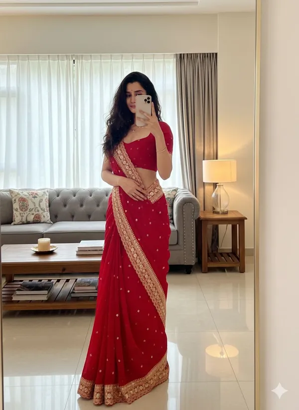 Red_Classic_Marodi_Embroidered_Saree