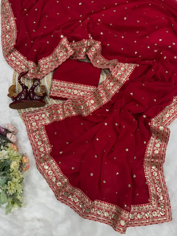Red_Classic_Marodi_Embroidered_Saree