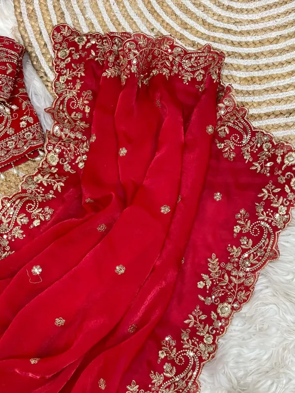 Red_Space_Silk_With_Embroidered_Saree