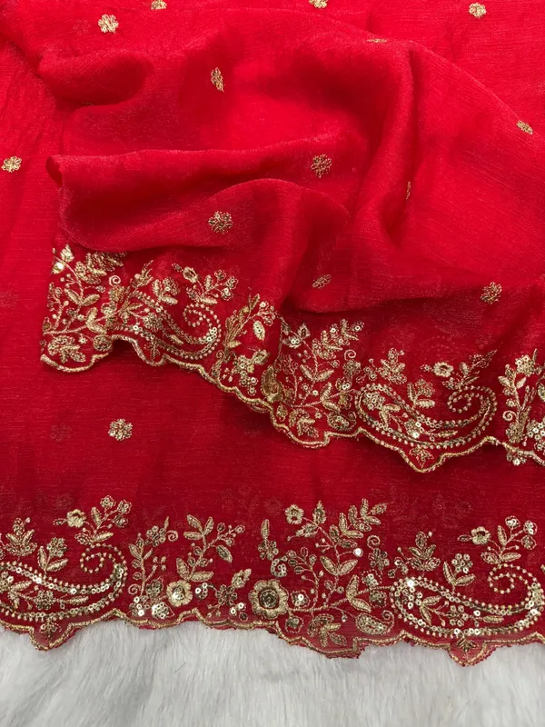 Red_Space_Silk_With_Embroidered_Saree