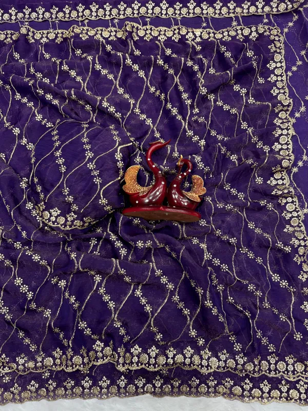 Purple_Space_Silk_With_Lehriya_Embroidered_Saree