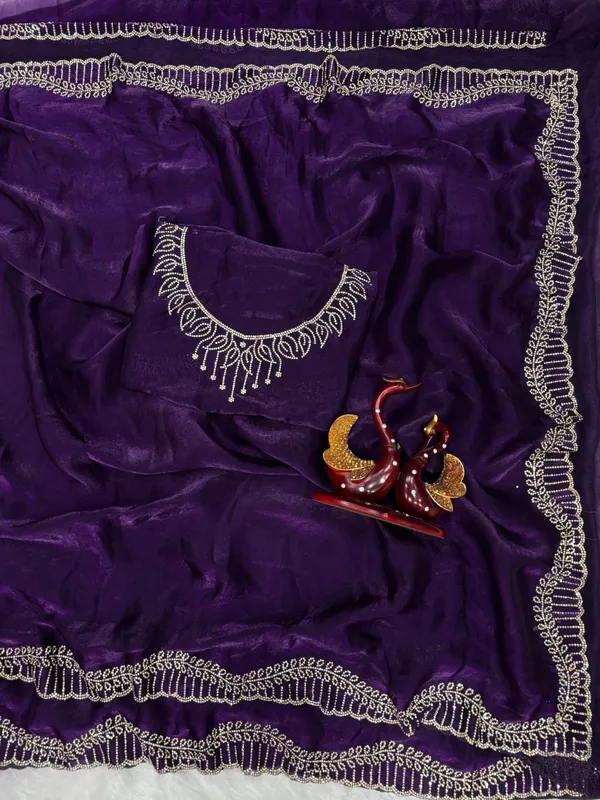 Purple_Shaded_Soft_Space_Silk_Designer_Saree