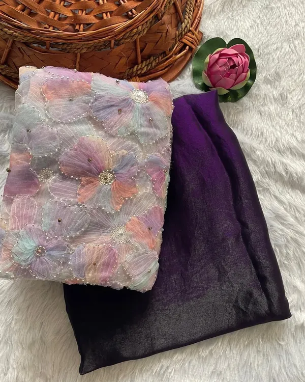 Purple_Space_Silk_Designer_Saree
