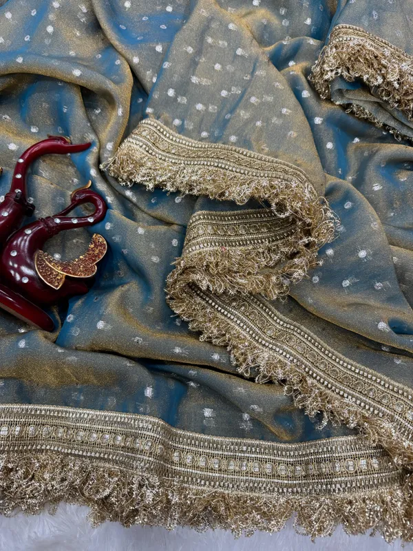 Blue_Moss_Butti_Silk_Embroidered_Saree