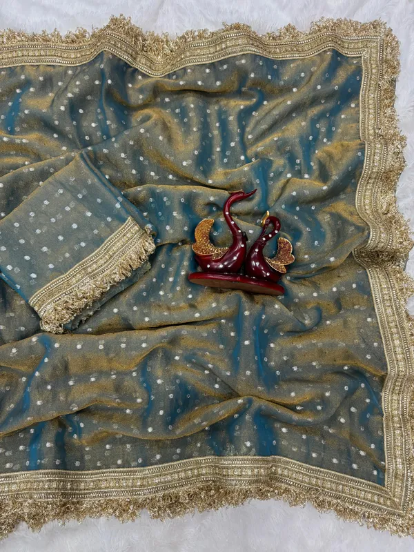Blue_Moss_Butti_Silk_Embroidered_Saree