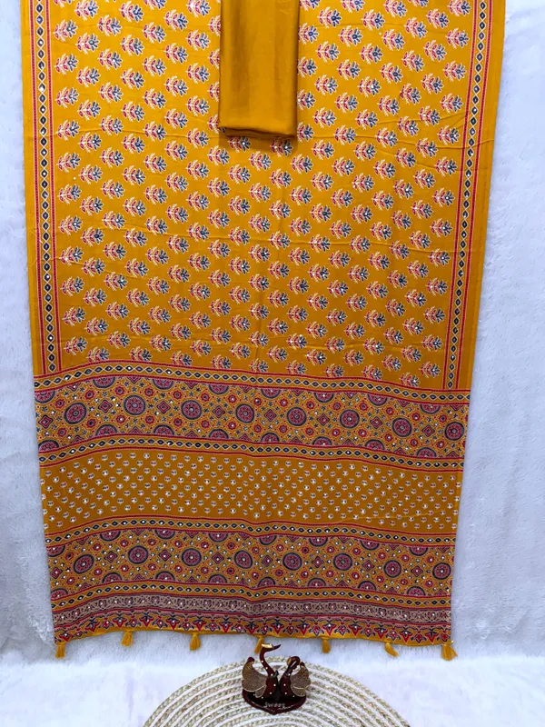 Yellow_Ajarakh_Print_Mirror_Embroidered_Saree