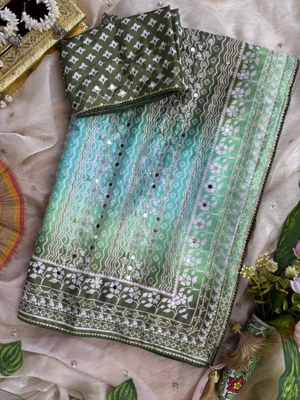 Teal_Green_Shaded_Hand_Embroidered_Saree