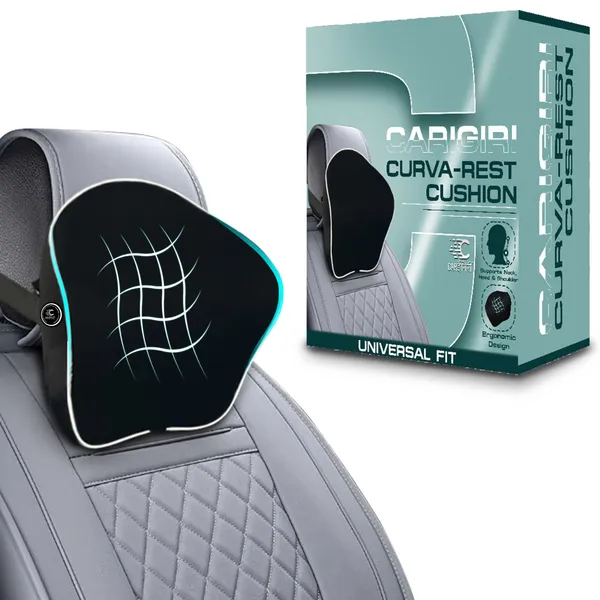 Carigiri Carigiri CurvaRest Car Neck Rest Pillow| Year Warranty| Memory  Foam Neck Pillow| Car Seat Headrest Cushion| Car Neck Pillow for Neck Pain 
