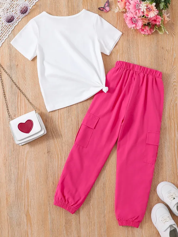 Pink_Ribbon_Printed_White_T-shirt_and_Pink_Color_Joggeres_Set_for_Girls