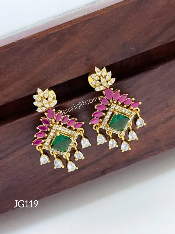 Stylish_AD_Stone_Square_Earring