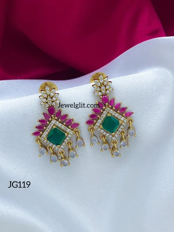 Stylish_AD_Stone_Square_Earring