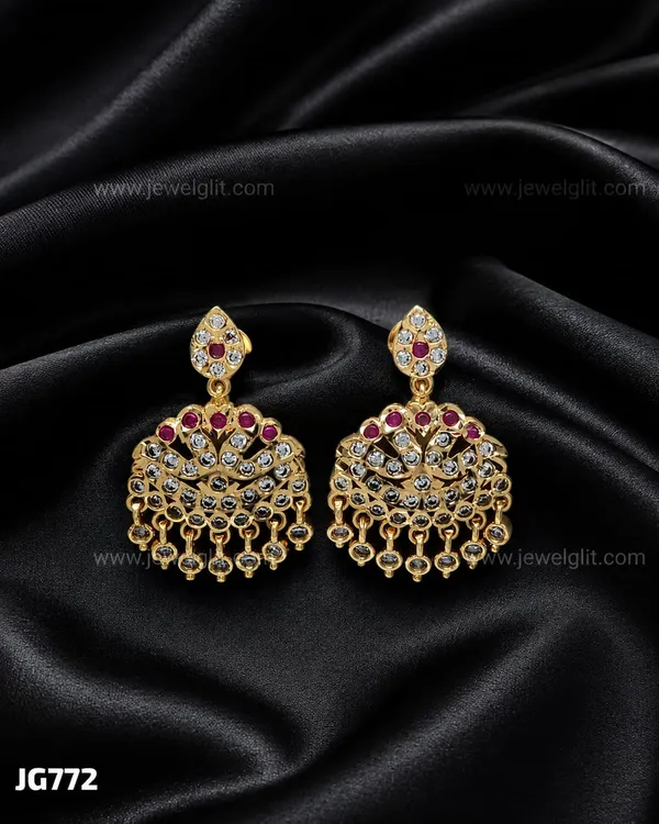 PREMIUM_GOLD_PLATED_TRADITIONAL_CZ_STONE_JODI_VATHU_DROP_EARRINGS_FOR_WOMEN_&_GIRLS