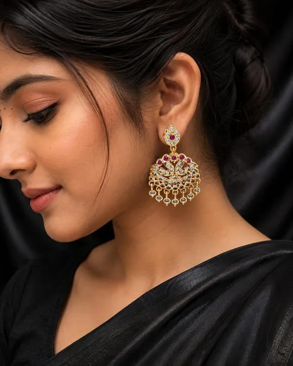 PREMIUM_GOLD_PLATED_TRADITIONAL_CZ_STONE_JODI_VATHU_DROP_EARRINGS_FOR_WOMEN_&_GIRLS