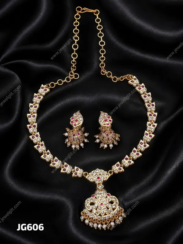 HERITAGE_IMPON_PANCHALOHAM_STONE_ATTIGAI_WITH_EARRING