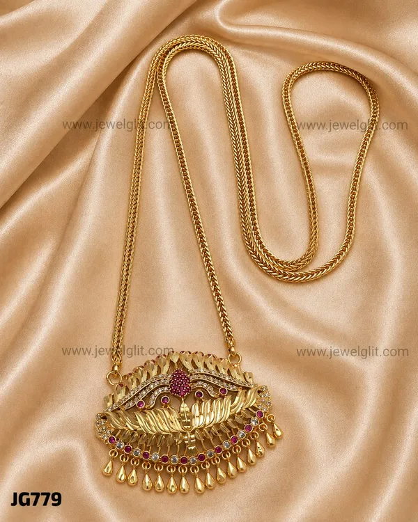 Royal_Lotus_Peacock_Gold-Plated_Pendant_and_Chain