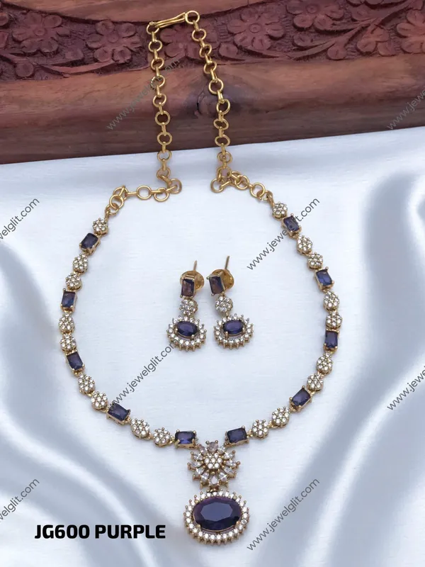 Antique_Gold-Tone_Purple_Stone_Heritage_Jewelry_Set