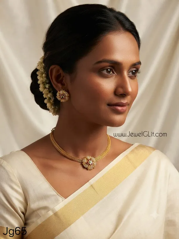 Princess_Multicolour_Matte_Finish_Flower_Choker